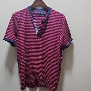 Polo by Ralph Lauren Red and Blue Short Sleeve Tee